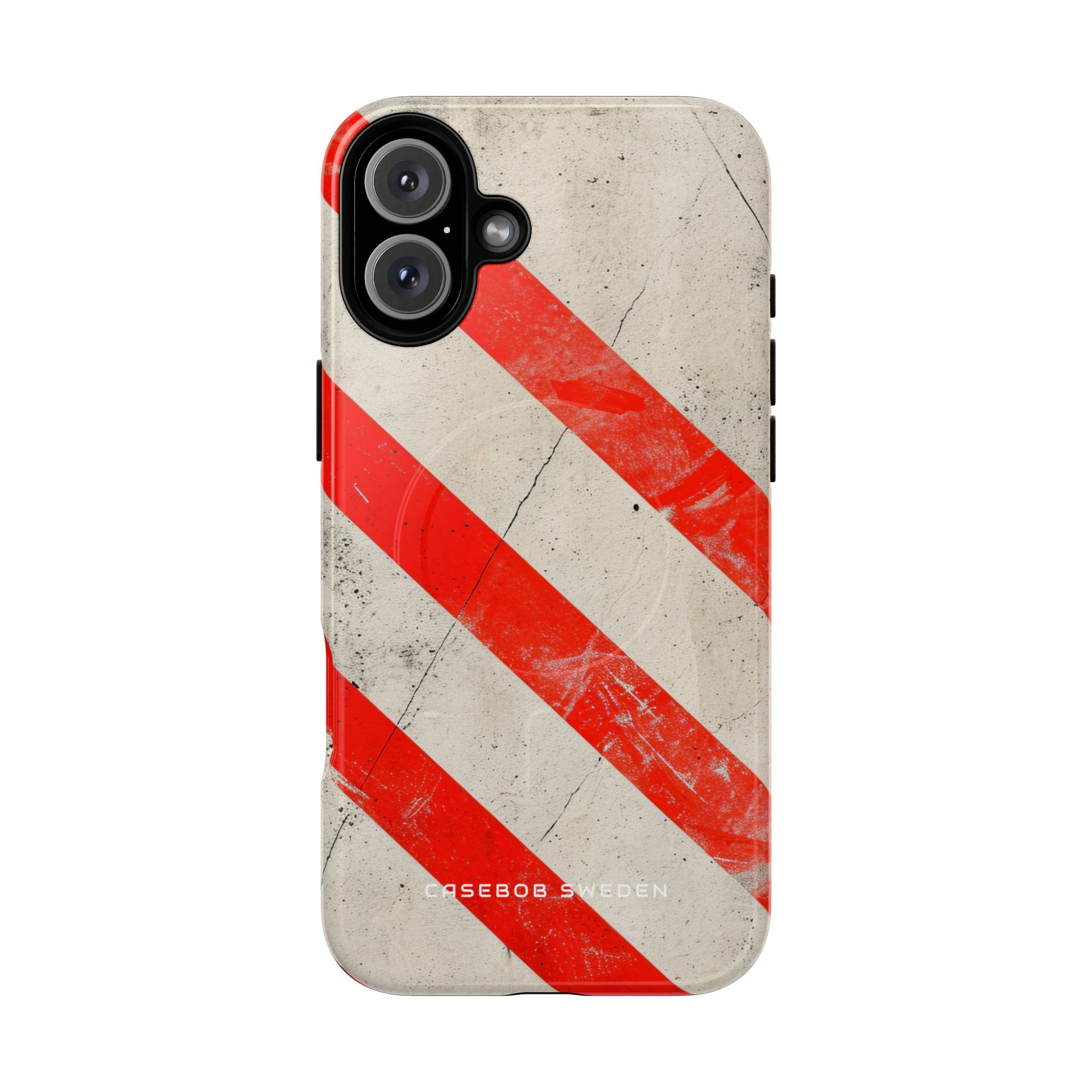 Striker Crimson Stripes iPhone 16 | Tough+ Phone Case