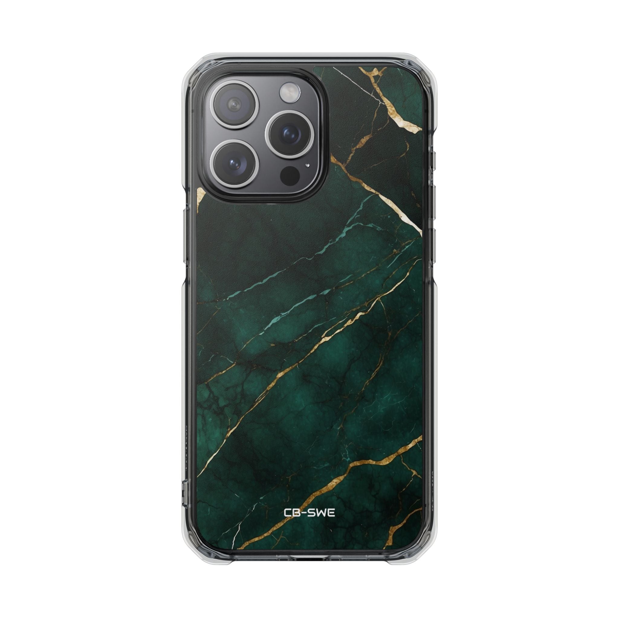 Emerald Veins Flow iPhone Case - Impact