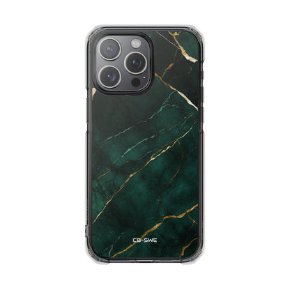 Emerald Veins Flow iPhone Case - Impact
