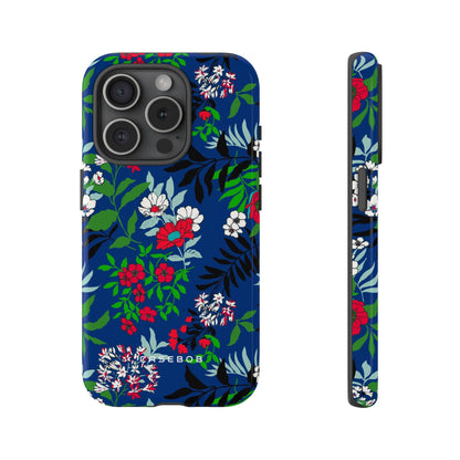 Blue Art Flowerfield - Protective Phone Case