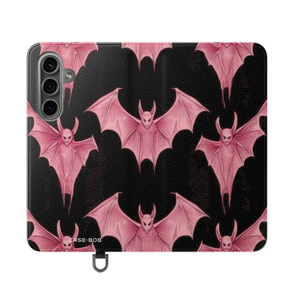Pink Batwave - Samsung S24 Case - Wallet