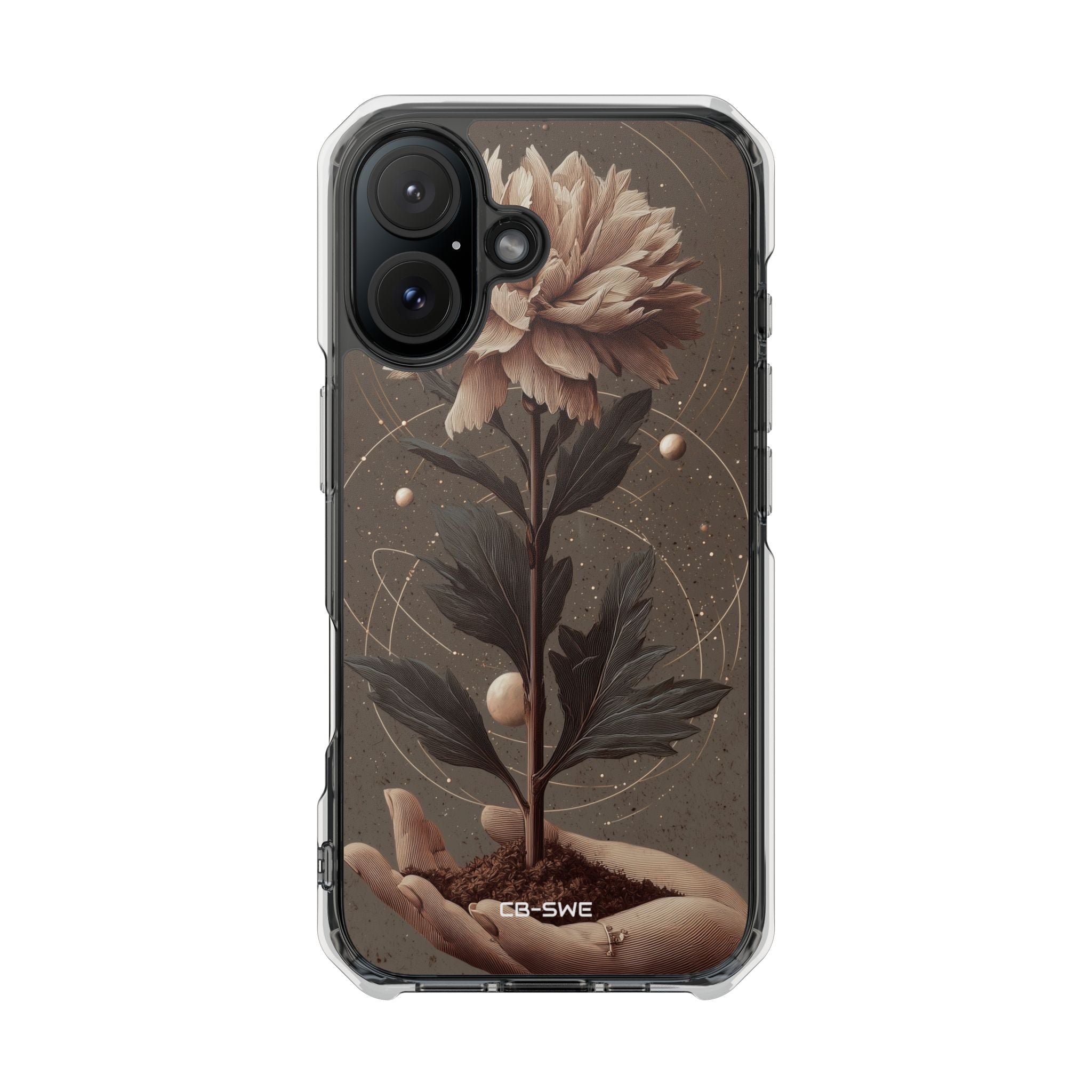 Celestial Flower Embrace iPhone Case - Impact