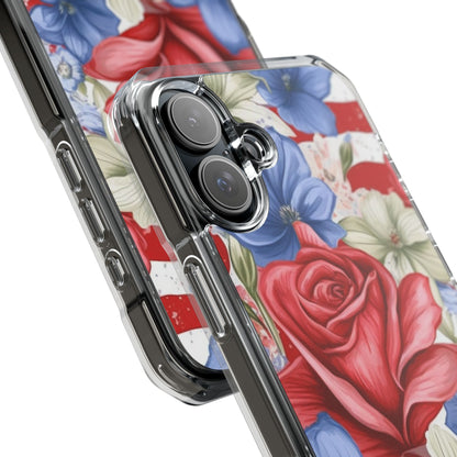 Roses Embrace Stripes iPhone Case - Impact
