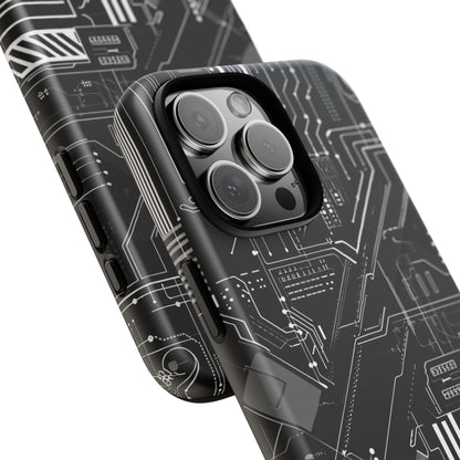 Circuitry Elegance: Futuristic Precision - for iPhone 16