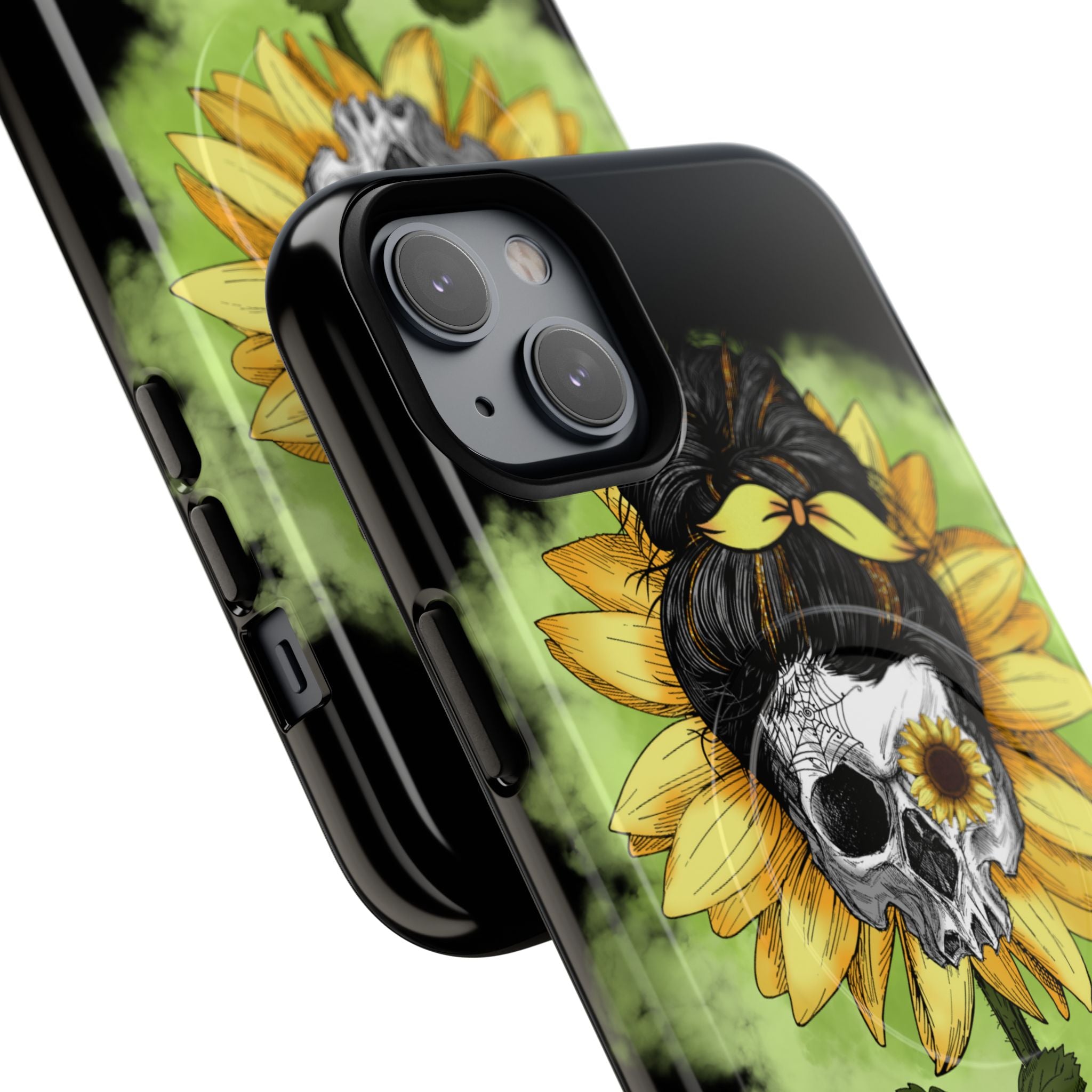 Sunflower Skull iPhone 14 Plus Case - Tough+