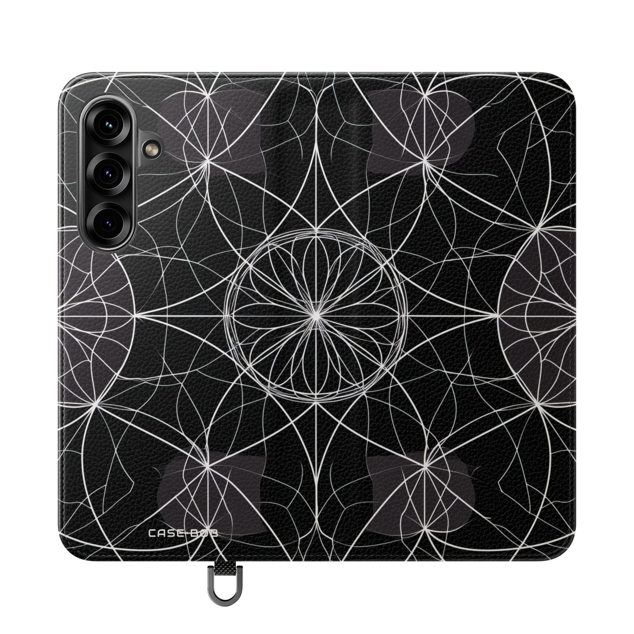 Valkoinen Mandala Radiance - Samsung S25+ Case - Lompakko