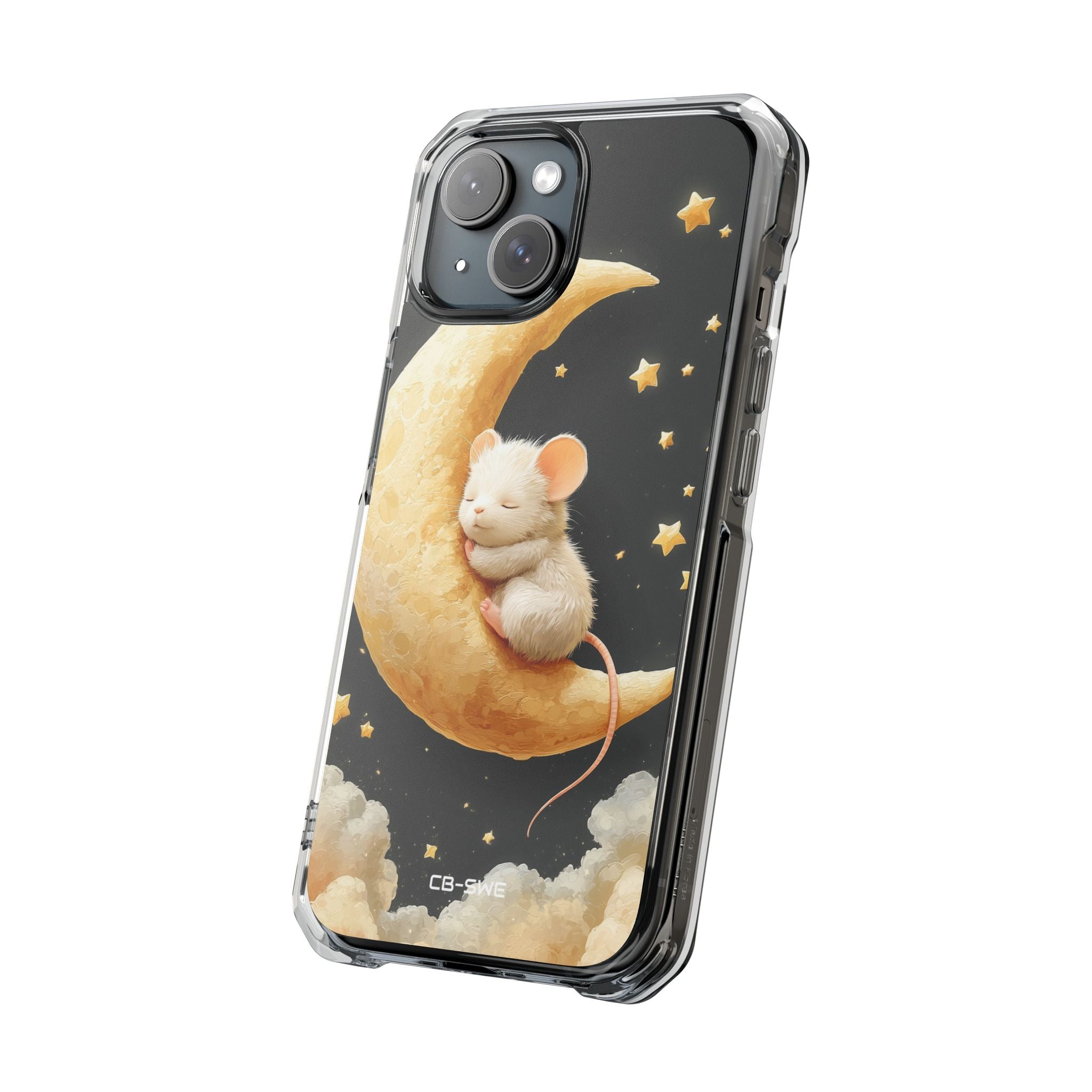 Moon Cradles Mouse iPhone Case - Impact