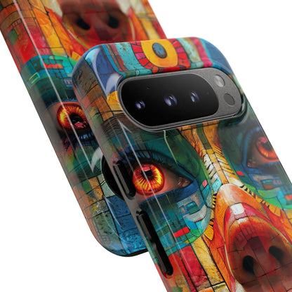 Ritratto Fiamma Geometrica Google Pixel 9 - Tough