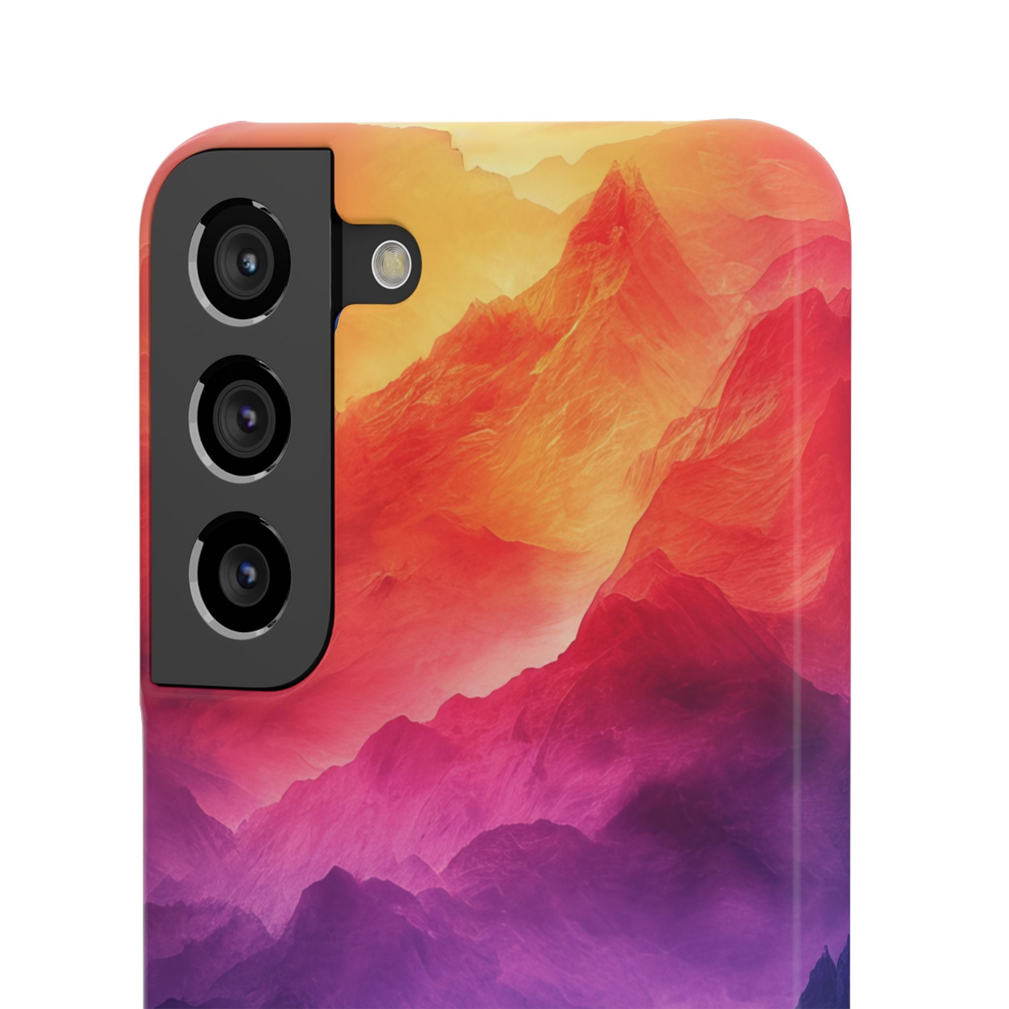 Purple Orange Mountains - Slim Samsung S22 Phone Case