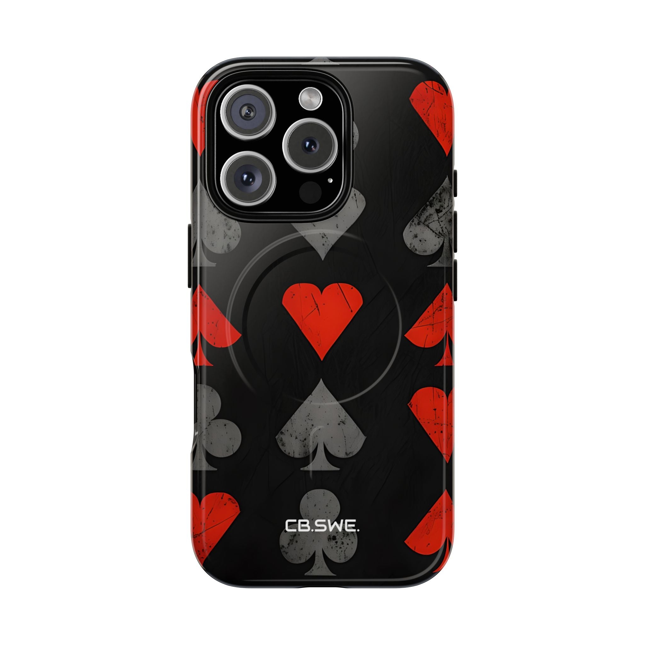 Playing Card Suits Gothic Flair iPhone 16 - Tough+