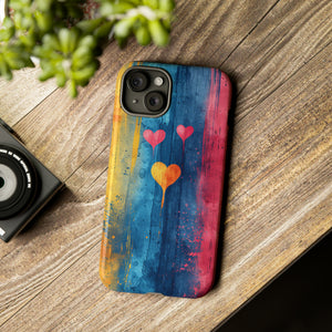 Watercolor Stripe Bliss - Protective Phone Case