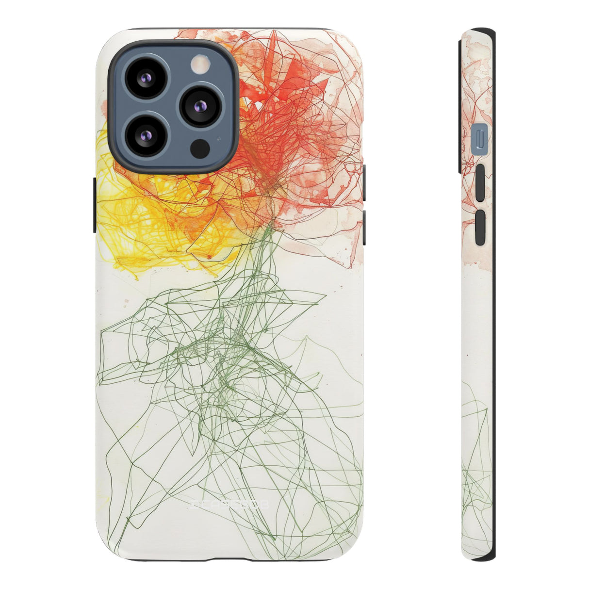 Fiery Blossom | Protective Phone Case for iPhone