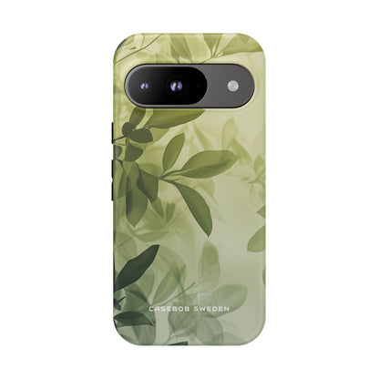 Serene Leaf Gradient Google Pixel 9 - Tough Phone Case