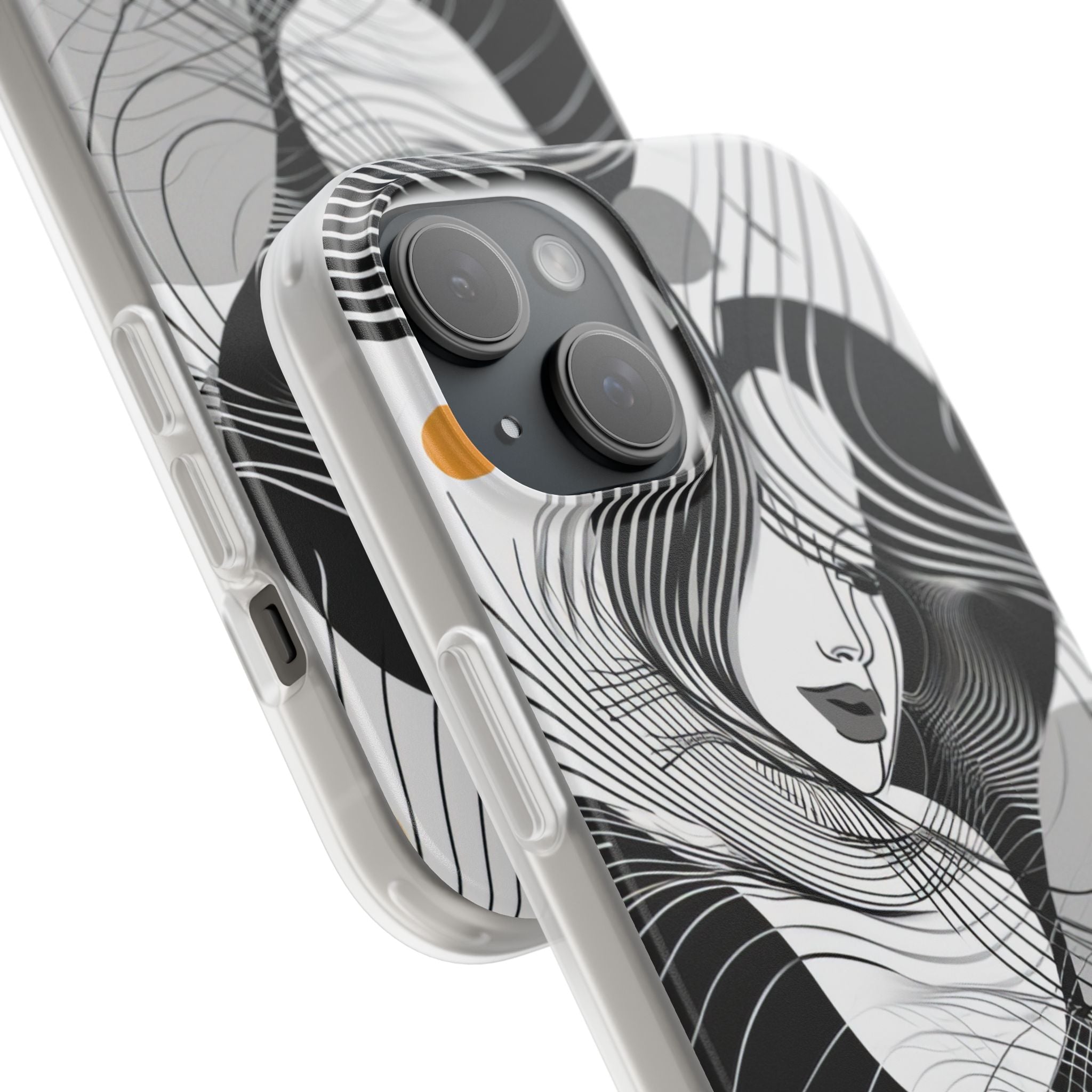 Fluid Noir Rhythm | Flexible Phone Case for iPhone