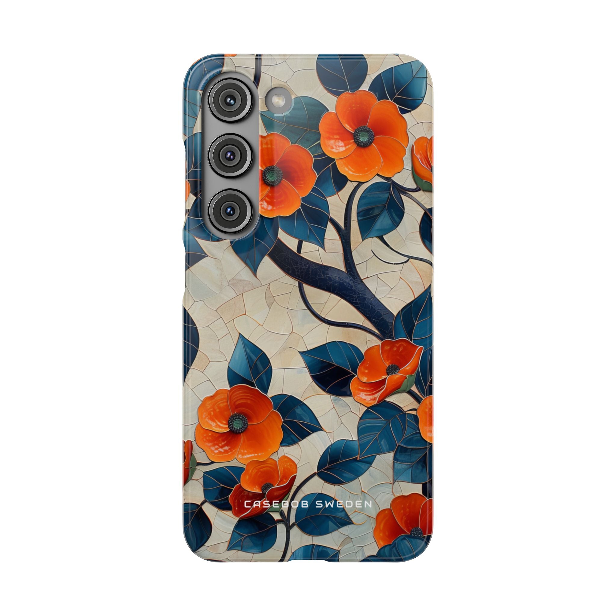 Orange Blossoms Mosaic Harmony Samsung S23 - Slim Phone Case