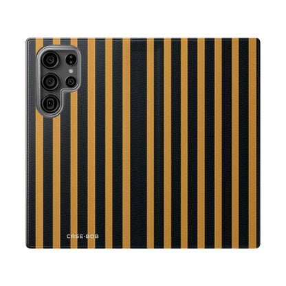 Golden Stripes - Samsung S23 Ultra Case - Wallet