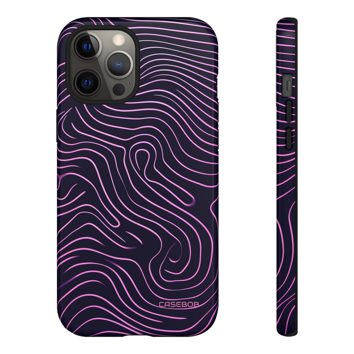 Purple Line Minimalism - Protective Phone Case