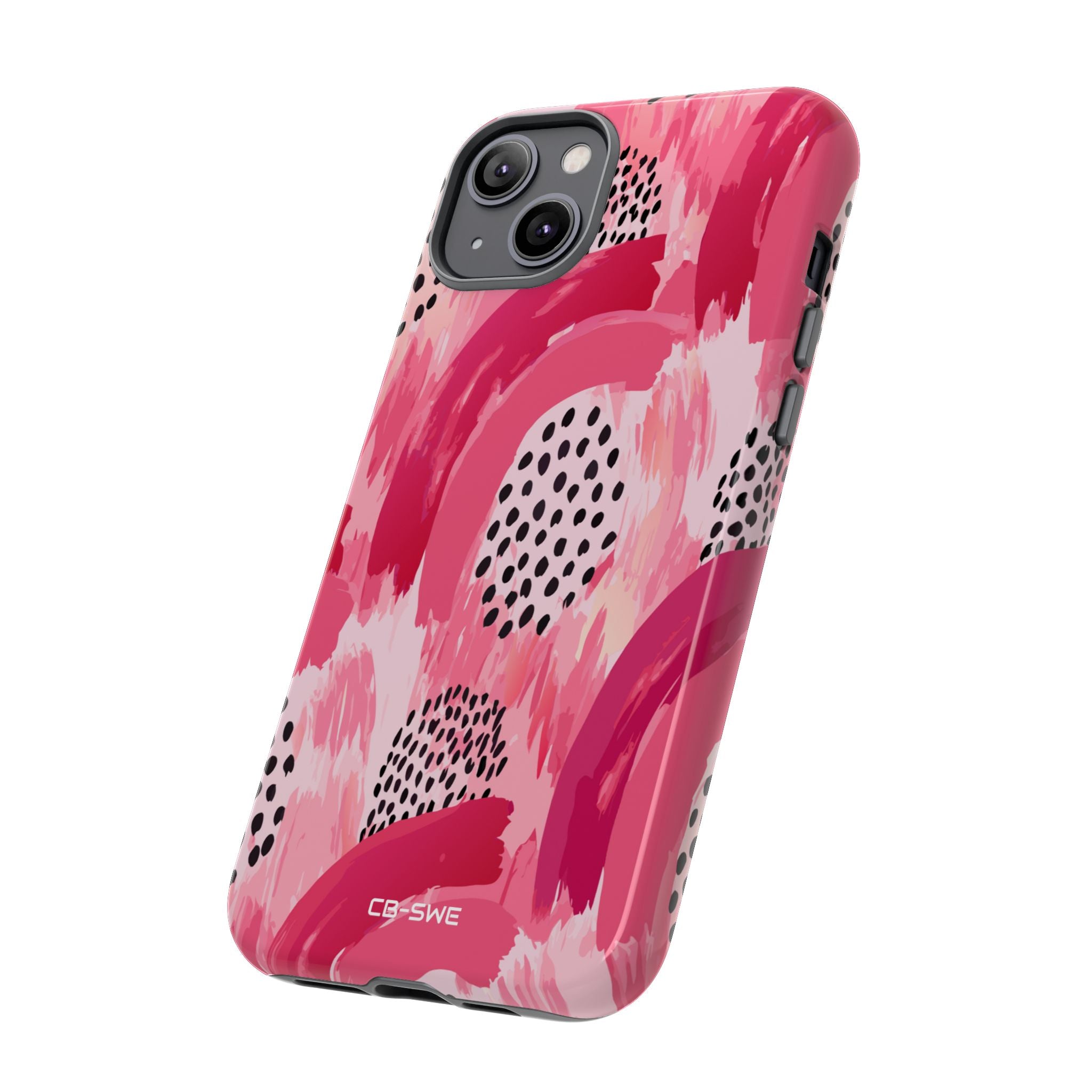 Vibrant Brushwork Dance - iPhone Case