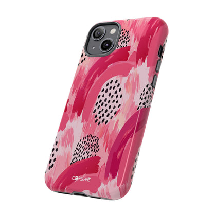 Vibrant Brushwork Dance - iPhone Case