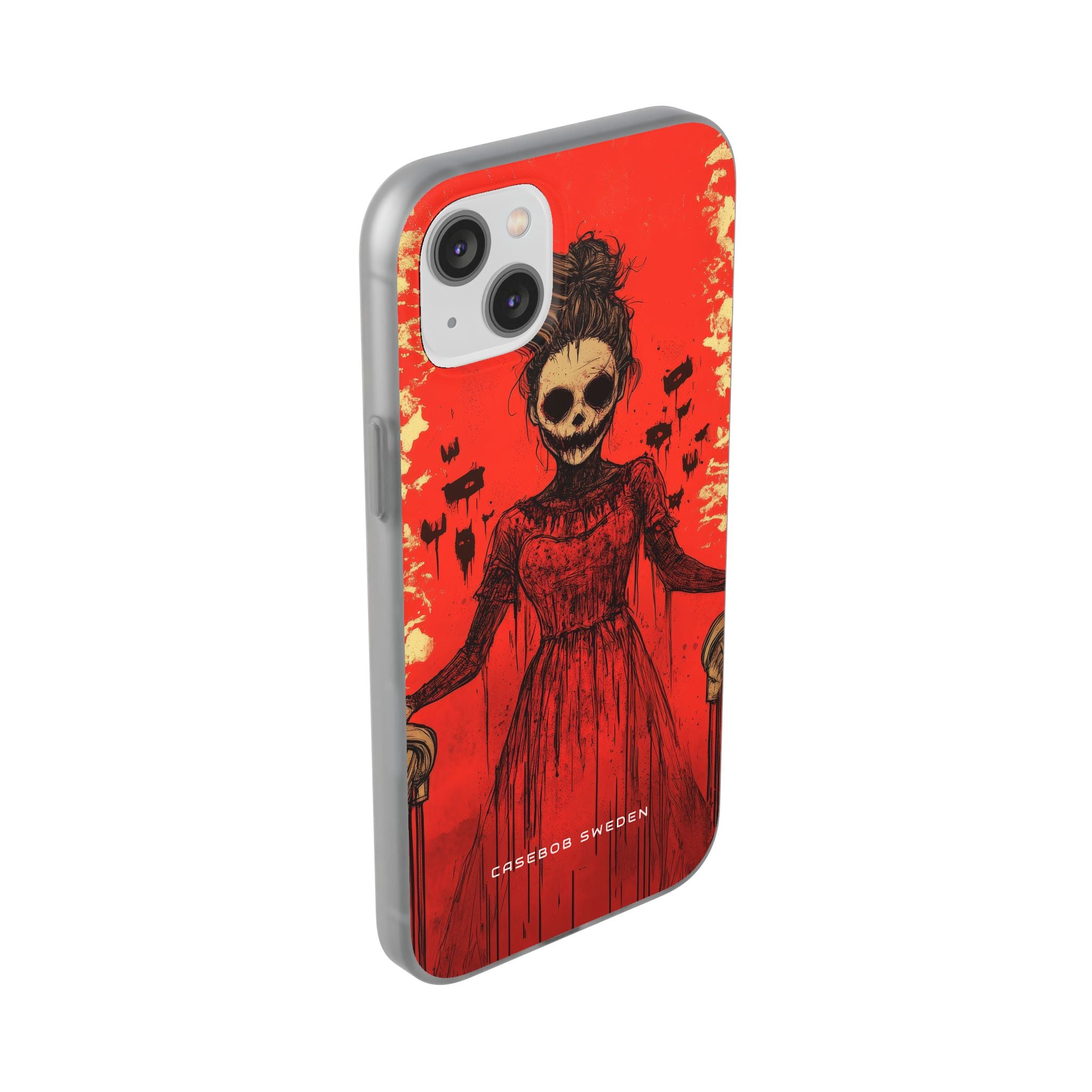 Haunting Scarlet Descent iPhone 14 - Flexi Phone Case