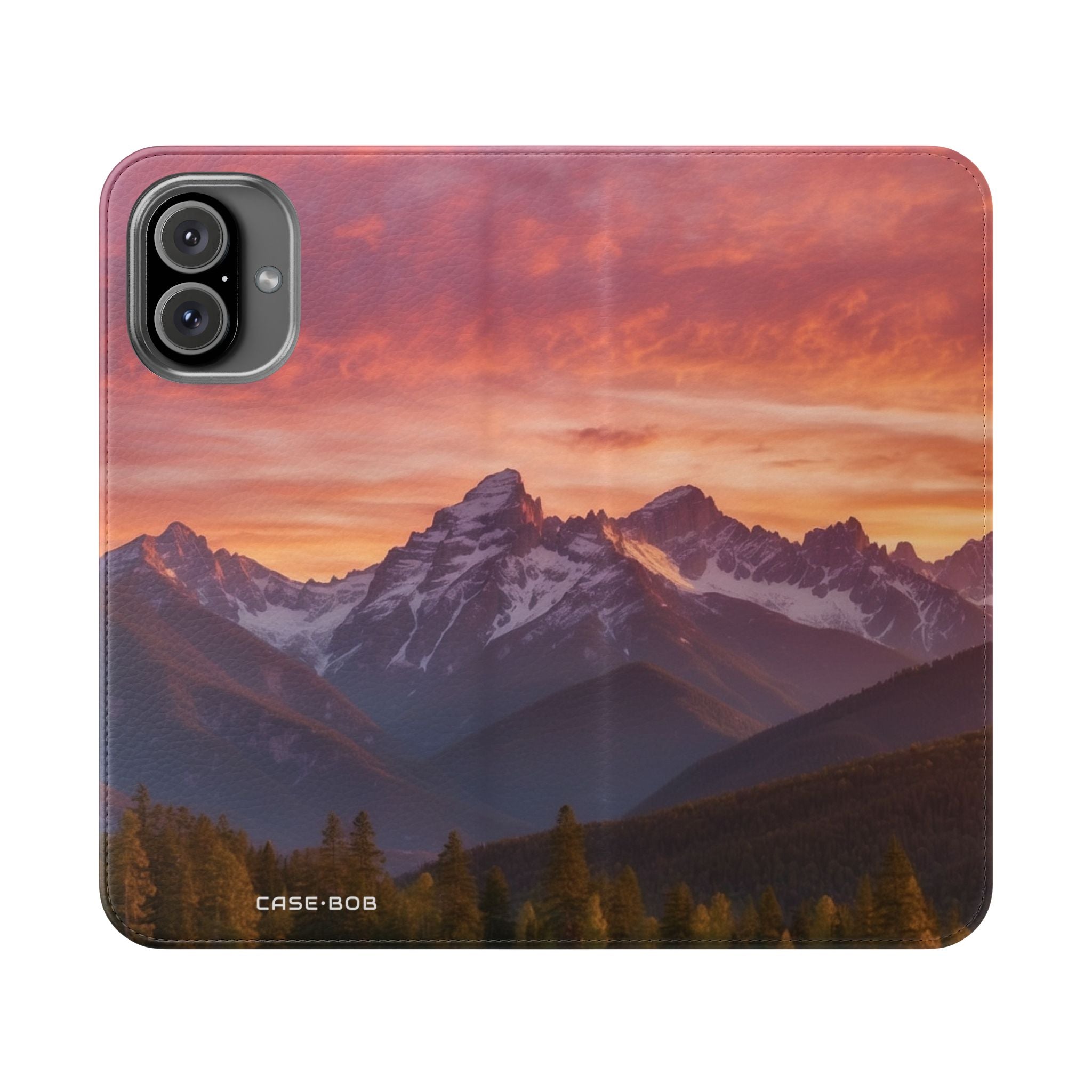 Mountain Bloom Twilight - iPhone 16 Plus Case - Wallet