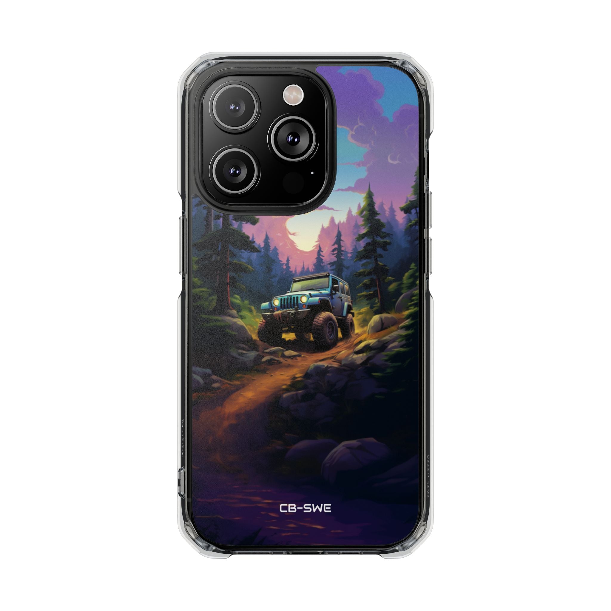 Sunset Forest Drive iPhone Case - Impact