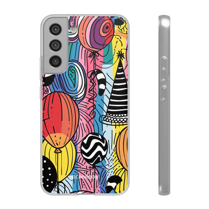 Vibrant Party Whimsy | Flexible Phone Case for Samsung Galaxy