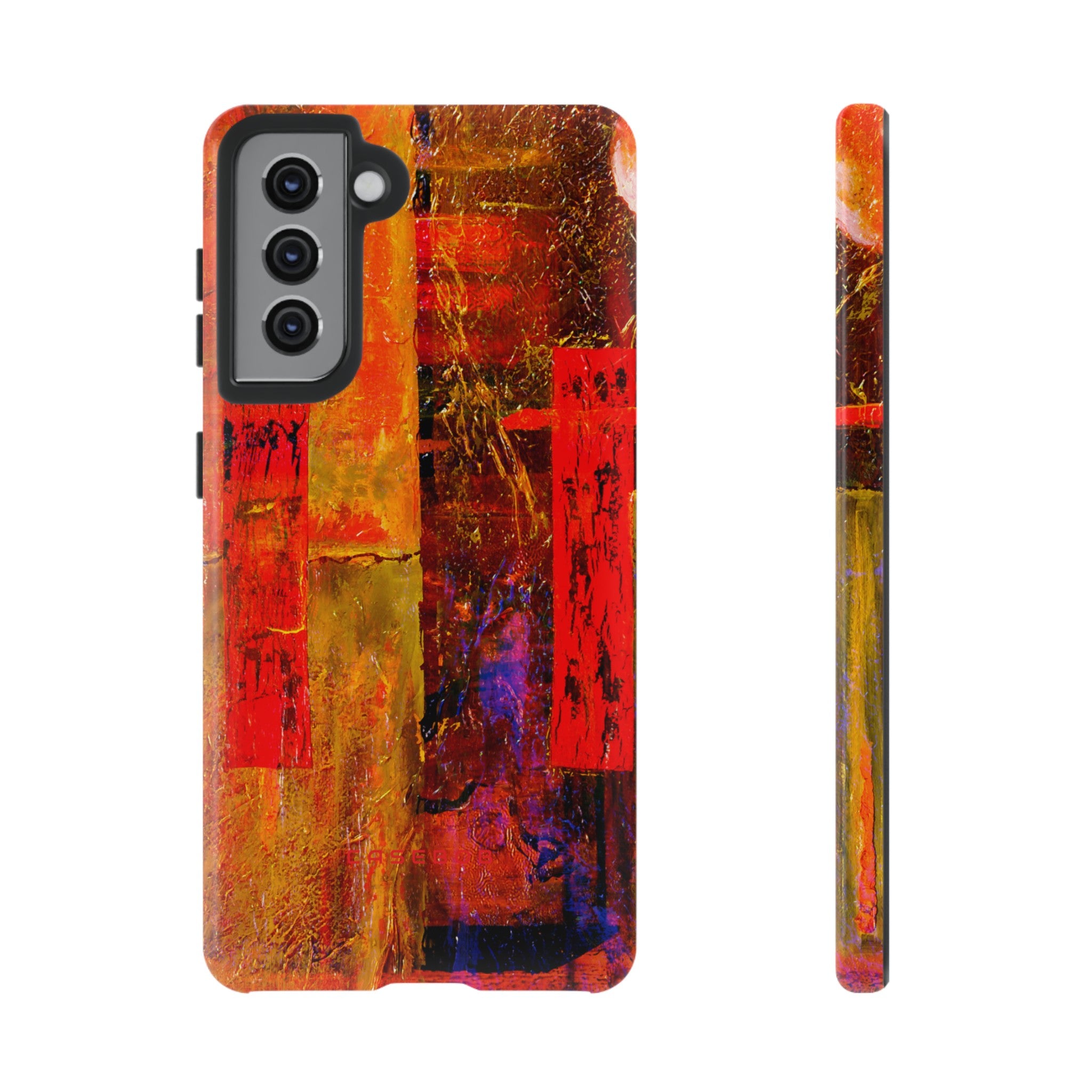 Red Oil Painting - Protective Phone Case