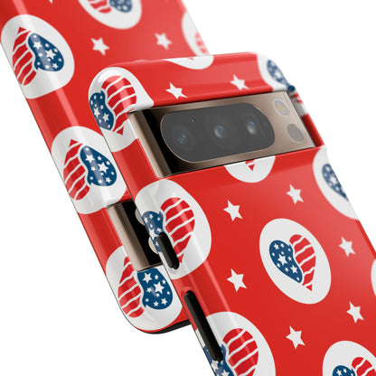 Hearts Celebrate Freedom - Google Pixel Case