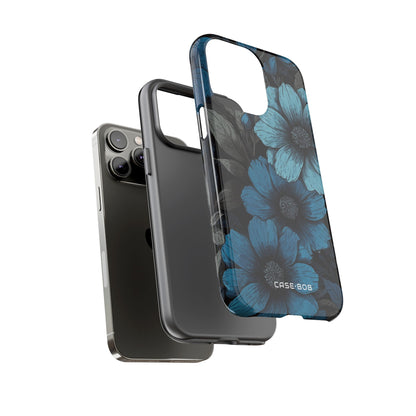 Blue Petal Radiance iPhone 14 Pro Max Case - Tough