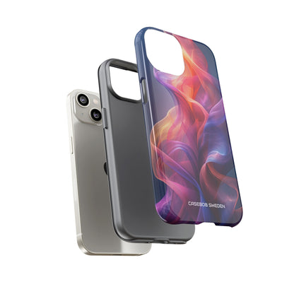 Violet Orange Flow - Tough iPhone 14 Phone Case