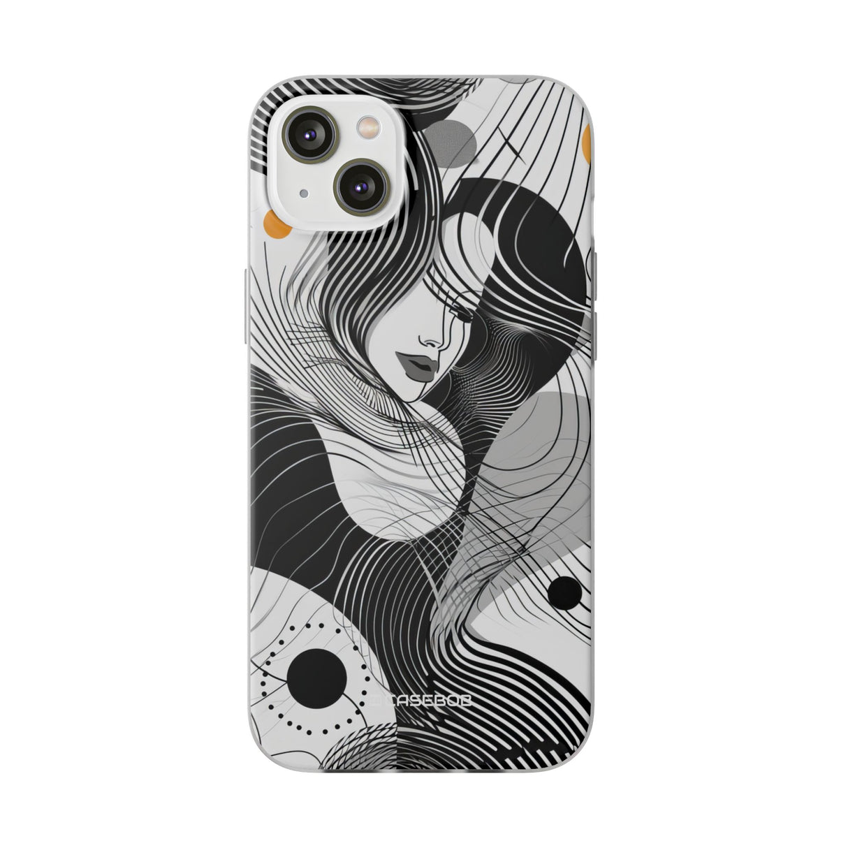 Fluid Noir Rhythm | Flexible Phone Case for iPhone