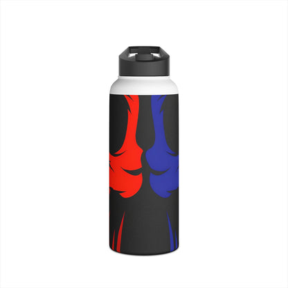 Dual Skulls RedBlue - Stainless Steel Water Bottle