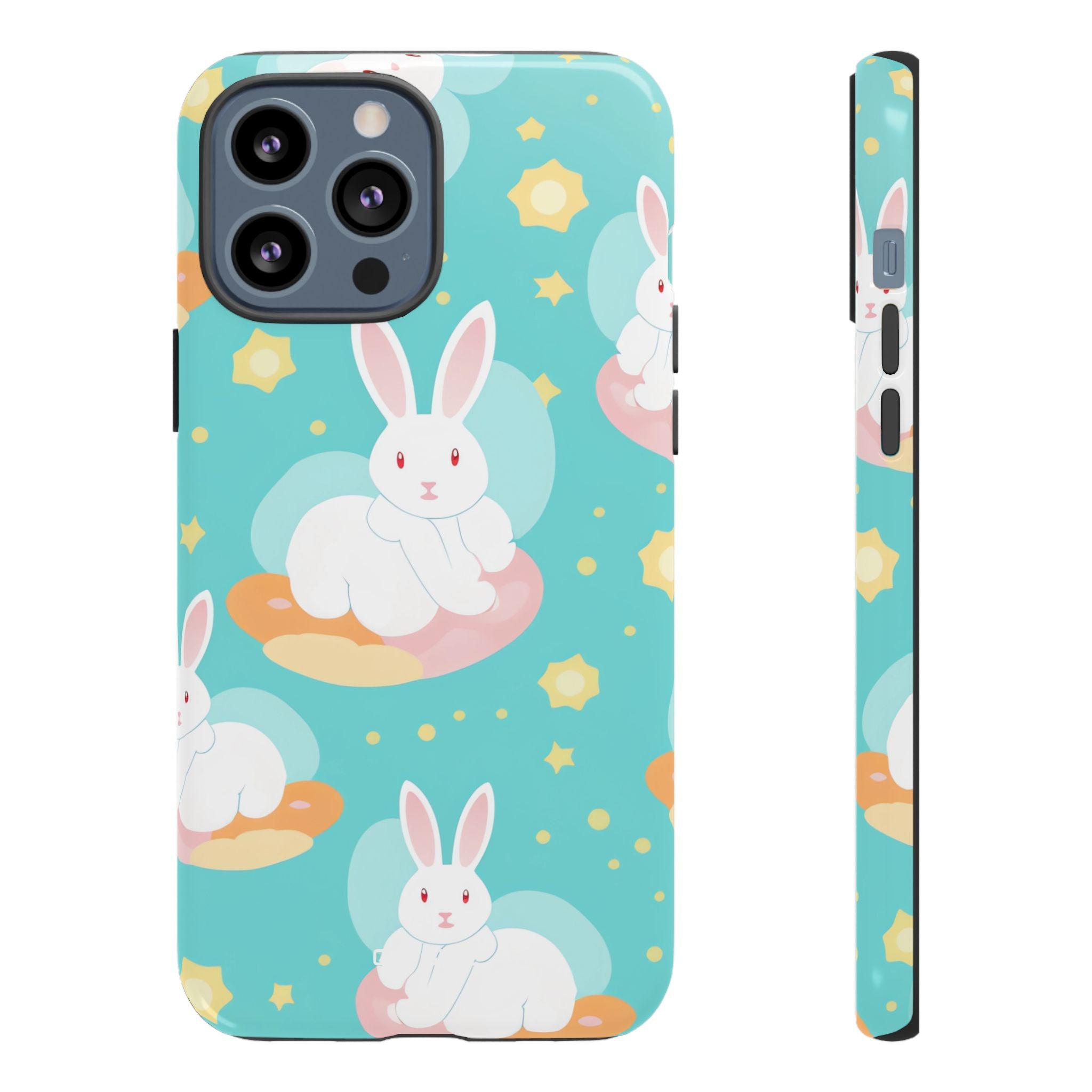 Bunnies Float Dreamily - iPhone Case