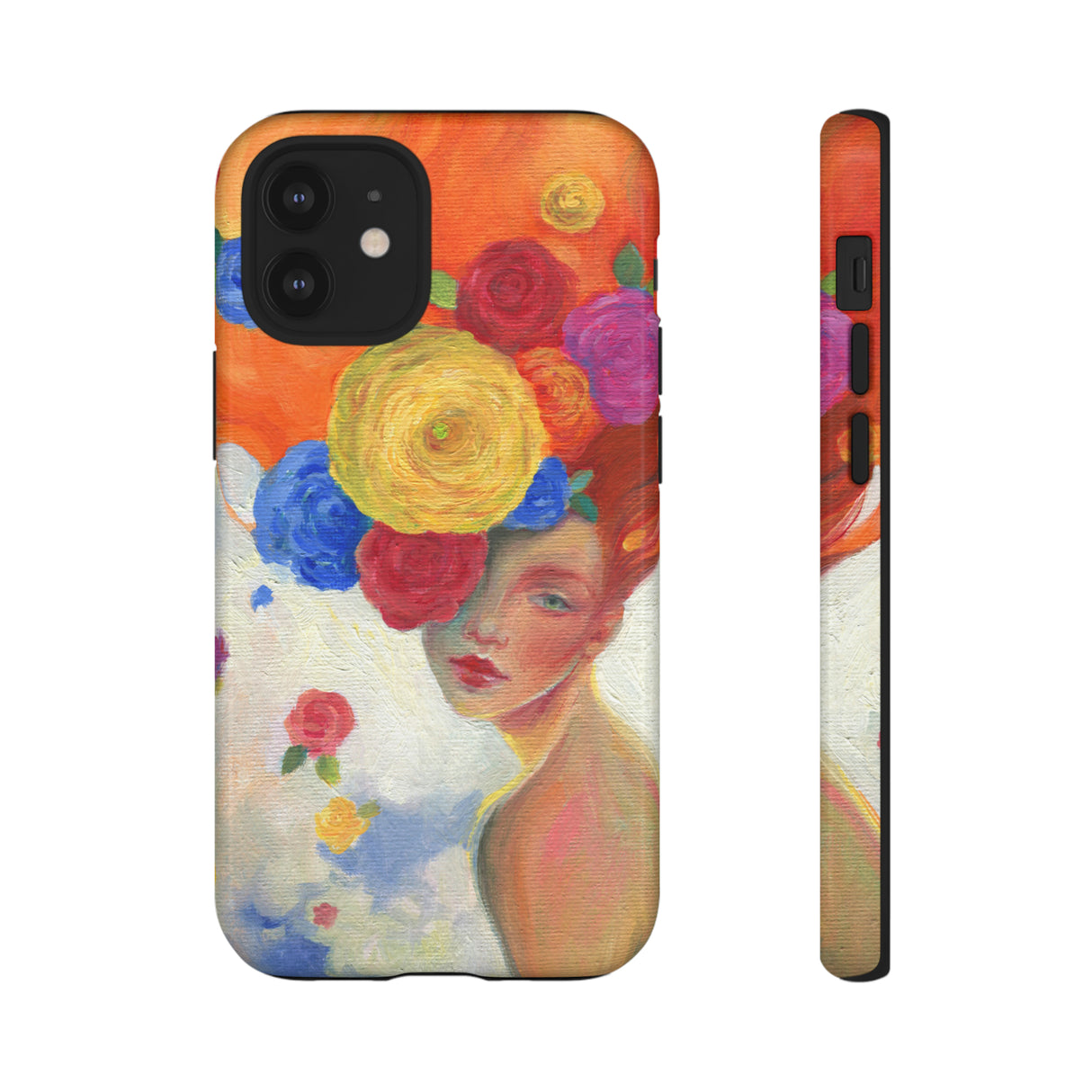 Oil Painting - Woman and Flowers - Protective Phone Case