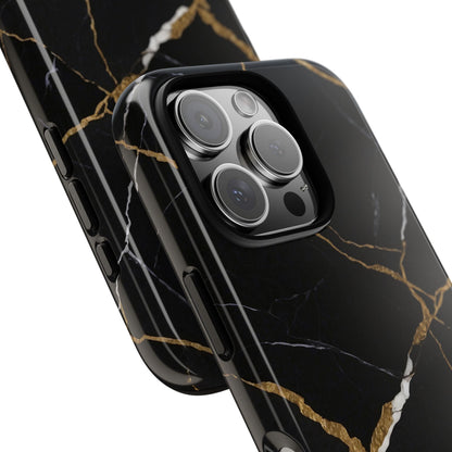Golden Veins Emerge - iPhone Case