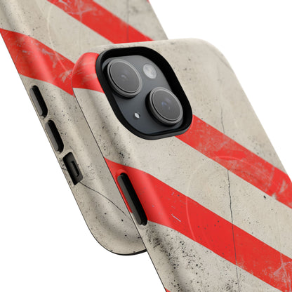 Striker Crimson Stripes iPhone 15 | Tough+ Phone Case