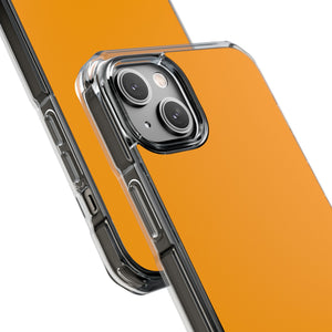 Orange Peel | Handyhülle für iPhone (Clear Impact Case – Magnetisch) 