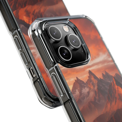 Mountain Peaks Glowing iPhone Case - Impact