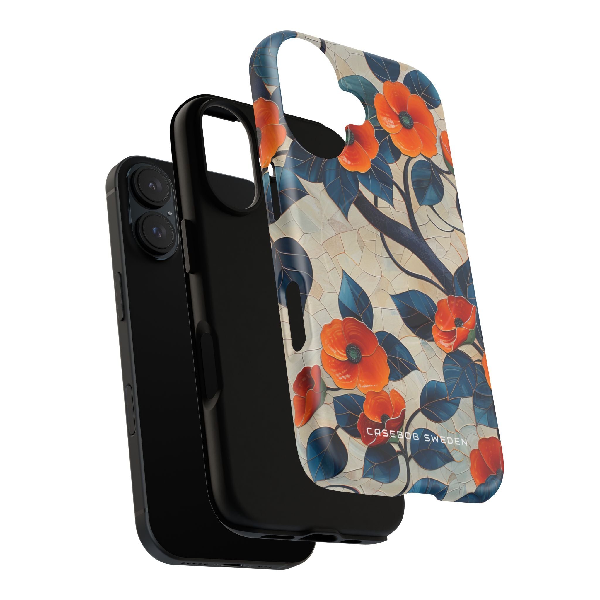 Orange Blossoms Mosaic Harmony iPhone 16  Tough+ Phone Case