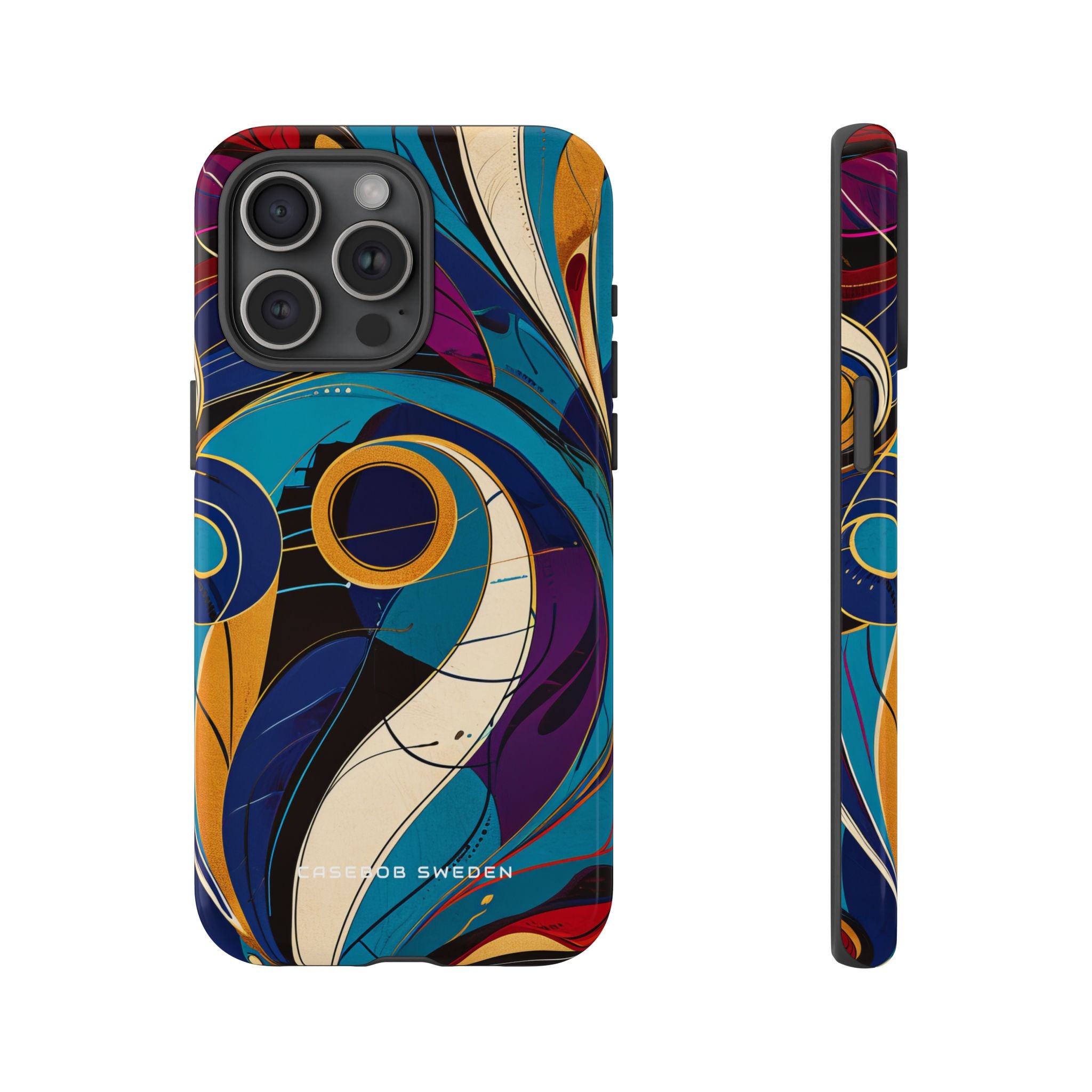 Vintage Vortex Harmony iPhone 15 - Tough Phone Case