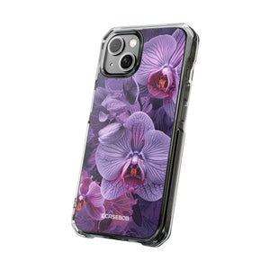 Radiant Orchid Design | Handyhülle für iPhone (Clear Impact Case – magnetisch) 