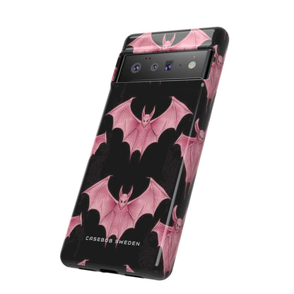 Gothic Pink Bats Aflame Google Pixel 6 - Tough Phone Case