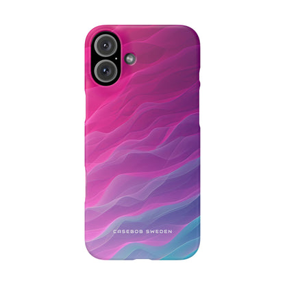 Gradient Oceanflow Waves iPhone 16 - Slim Phone Case