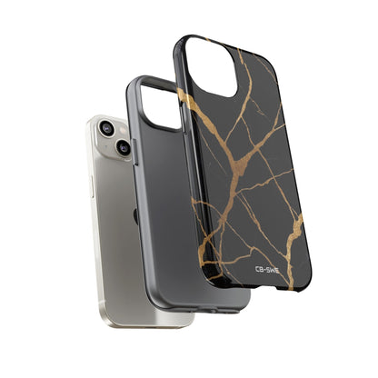 Golden Veins Twist - iPhone Case