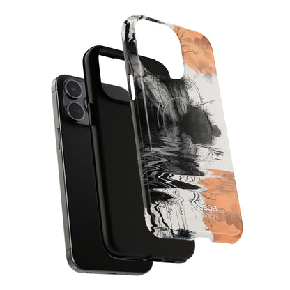 Riflesso della Luna Arancione iPhone 15 - Tough+