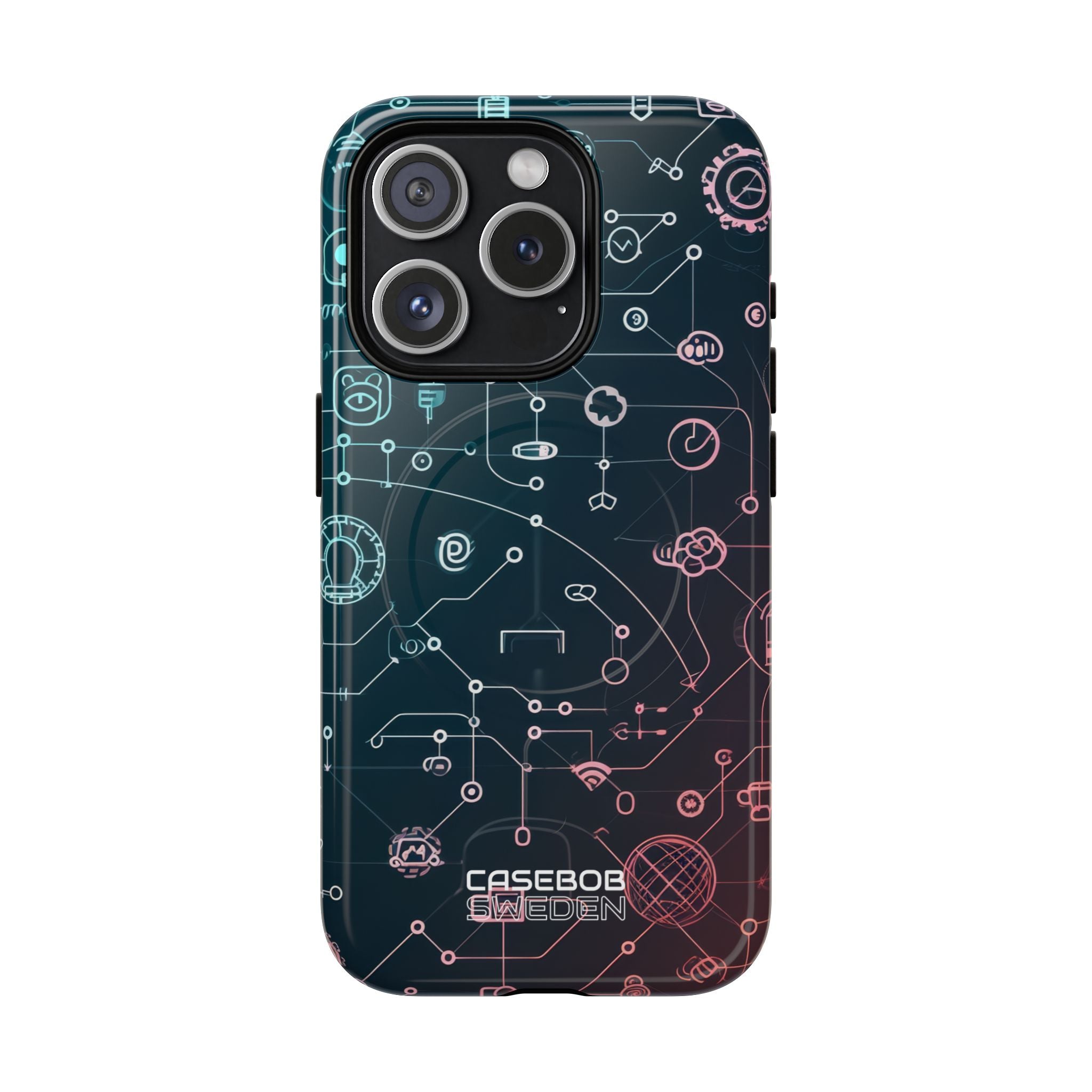 Digital Circuit Flow iPhone 15 - Tough+