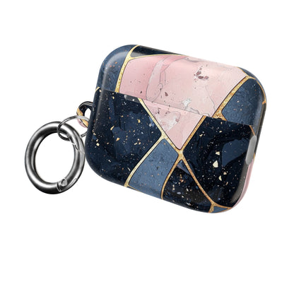 Gouden Mozaïk Marineblauw - AirPods Case