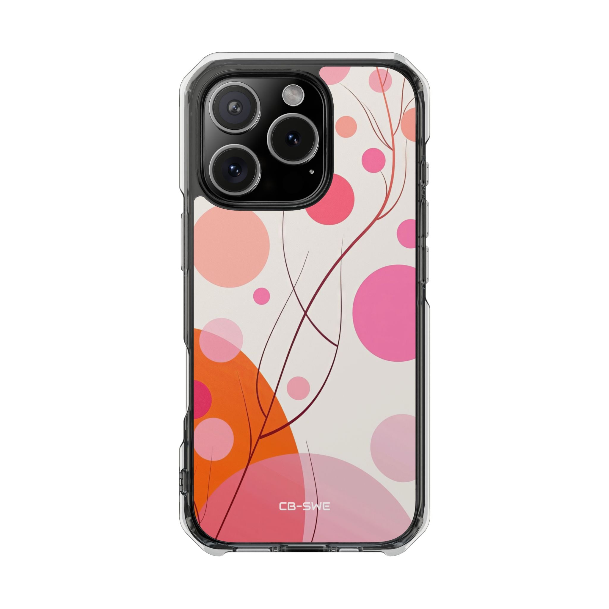 Circles Embrace Lines iPhone Case - Impact