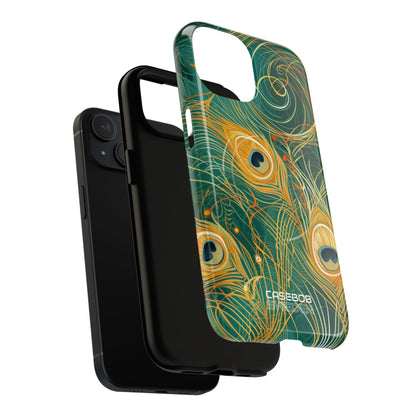 Vibrant Peacock Whirl iPhone 15 - Tough+